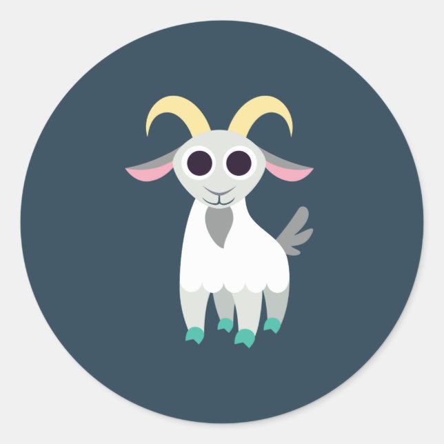 Adesivo Redondo Stanley, o Caprino (Frente)