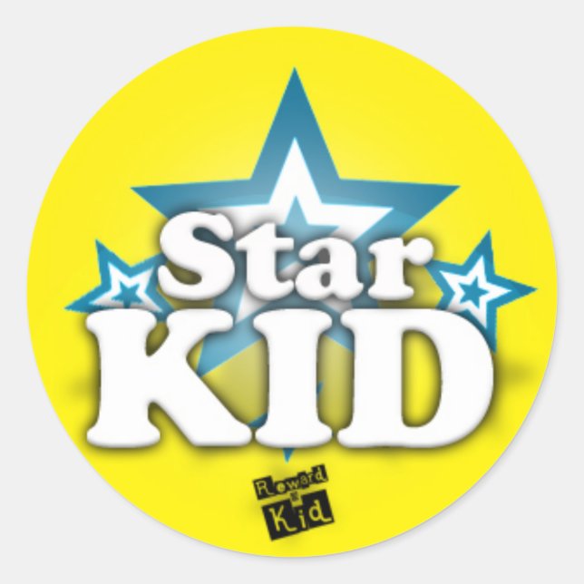 Adesivo Redondo Star Kid (conjunto de 20) (Frente)