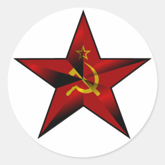 Adesivo Redondo Star_of_the_Soviet_Union