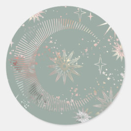 Adesivo Redondo Starburst Verde