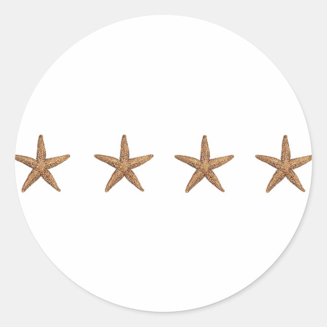 Adesivo Redondo Starfish - Estrela do Mar Norte (Frente)