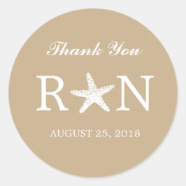 Adesivo Redondo Starfish Graceful | Casamento