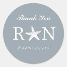 Adesivo Redondo Starfish Graceful | Casamento