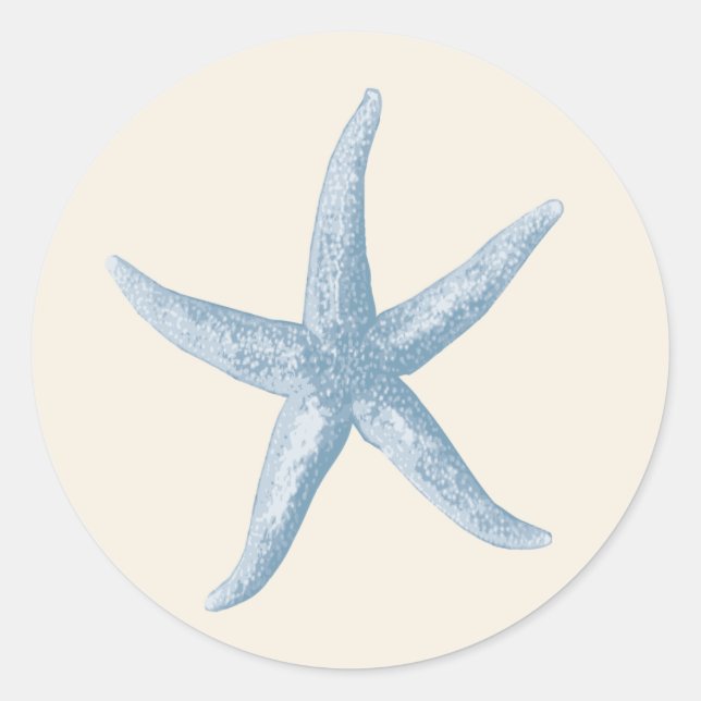 Adesivo Redondo Starfish Sticker (Frente)
