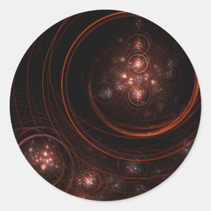 Adesivo Redondo Starlight Abstrato Art Round Sticker