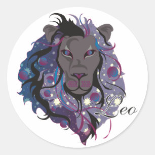 Adesivo Redondo Starlight Leo Stickers