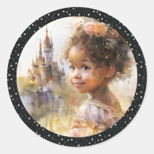 Adesivo Redondo Starlit Quest: Princesa Salva o Reino