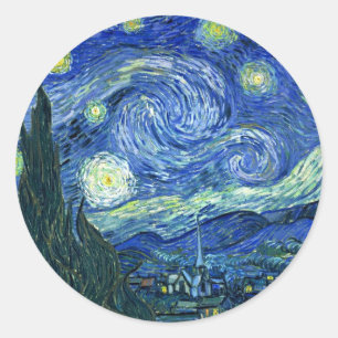 Adesivo Redondo Starry Night