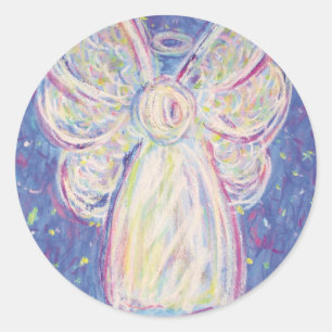 Adesivo Redondo Starry Night Angel