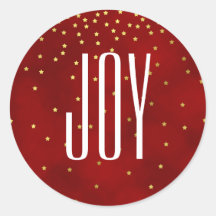 Stars and Joy Christmas Stickers