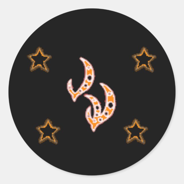 Adesivo Redondo Stars GODRUNE DE INCÊNDIO (Frente)