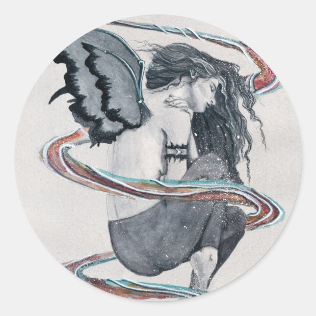 Adesivo Redondo Stasis Sticker (Frente)