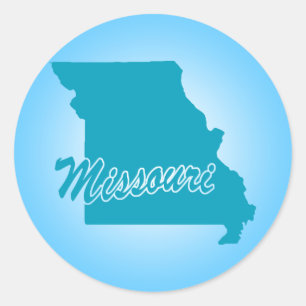Adesivo Redondo State Missouri