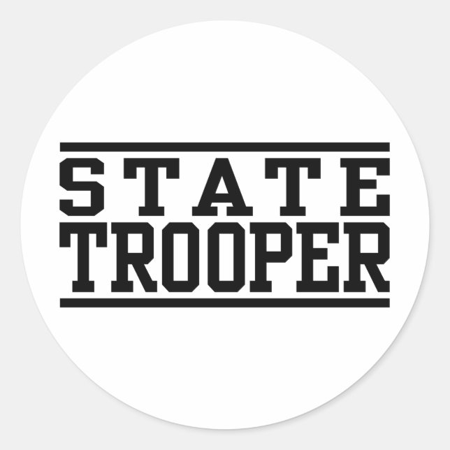 Adesivo Redondo State Trooper (Frente)