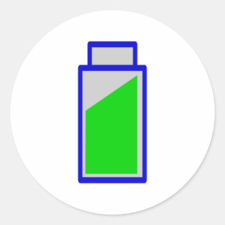 Adesivo Redondo Status de bateria battery accu status