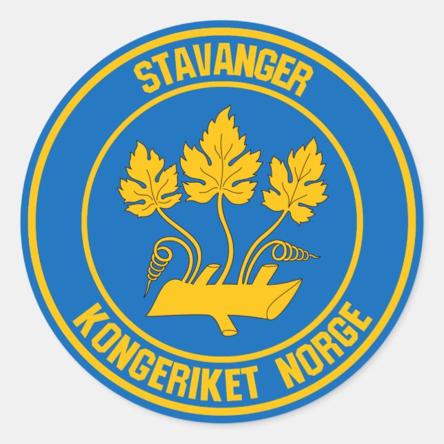 Adesivo Redondo Stavanger Round Emblem (Frente)