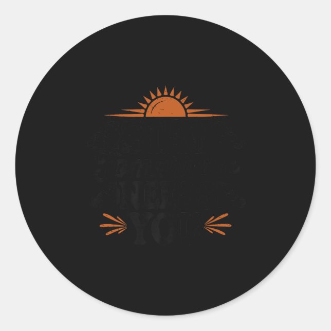 Adesivo Redondo Stay Tomorrow Needs You, Suicide Awareness Mental  (Frente)