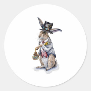 Adesivo Redondo Steampunk March Hare