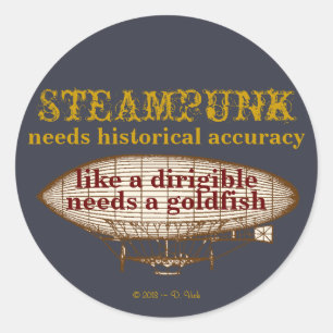 Adesivo Redondo Steampunk Precisa De Sticker