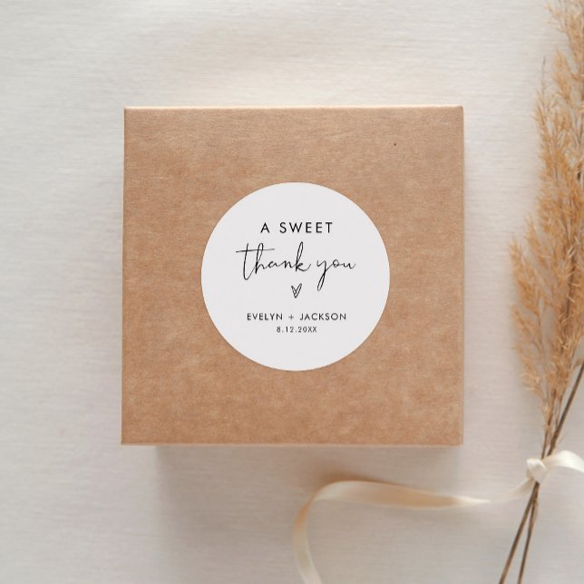 Adesivo Redondo STELLA Doce Favor de Obrigado 3" (folha de 6) (Criador carregado)