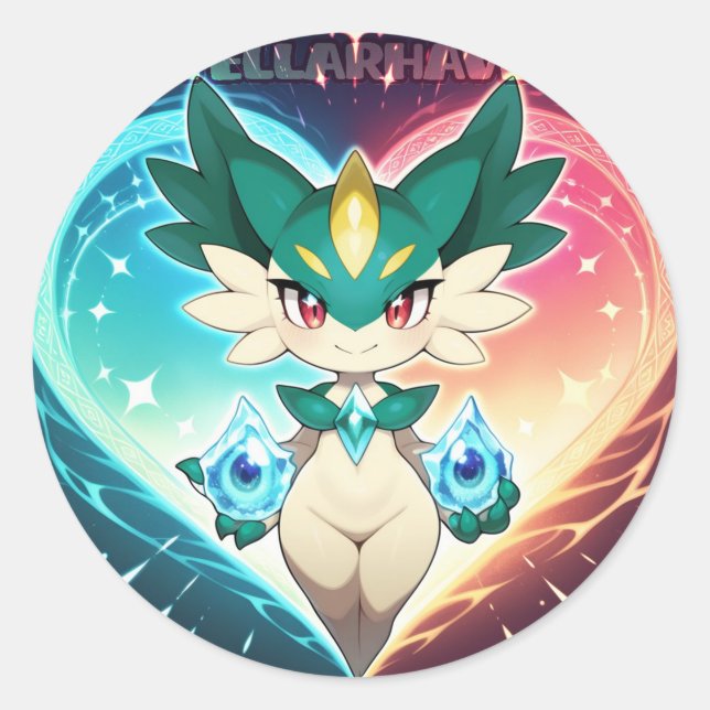 Adesivo Redondo StellarHaven - Alma Sticker 01 (Frente)