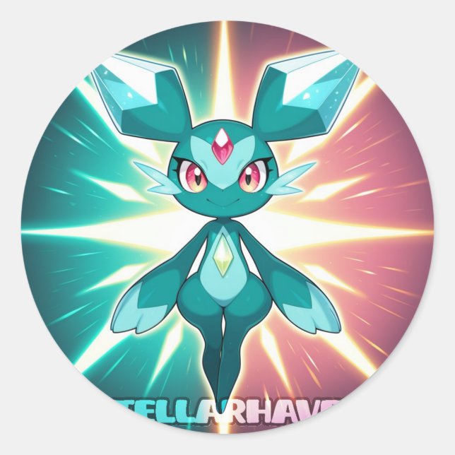 Adesivo Redondo StellarHaven - Yolanda Sticker 01 (Frente)