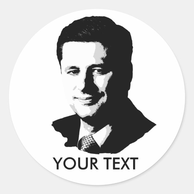 Adesivo Redondo Stephen Harper (Frente)