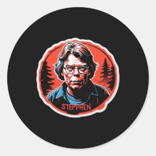Adesivo Redondo Stephen King Sticker