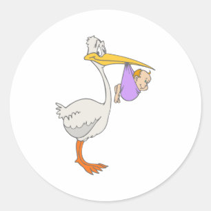 Adesivo Redondo Stephen Stork