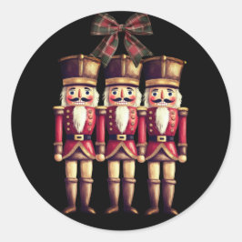 Adesivo Redondo Stic Vermelha Clássica Redonda Três Nozes