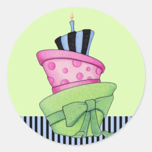 Adesivo Redondo Stick Feliz