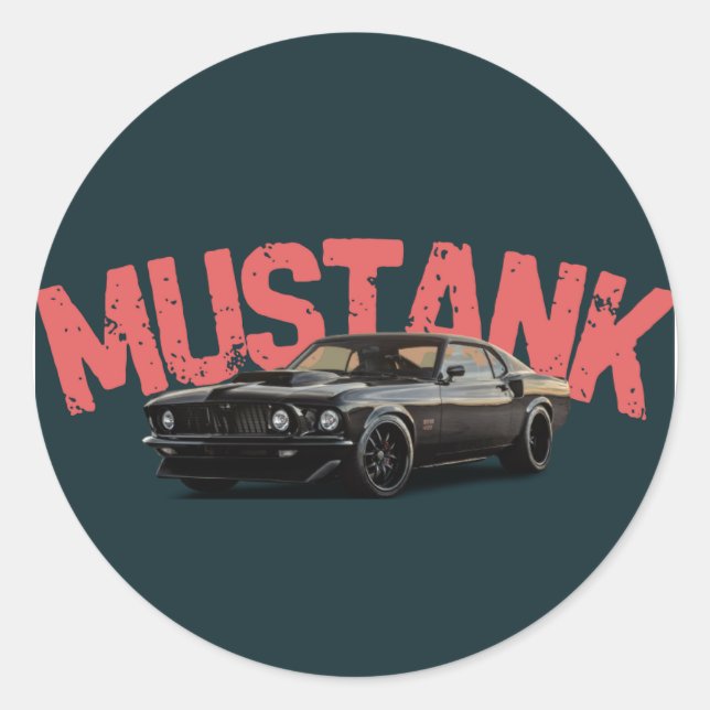 Adesivo Redondo "Stick It Bold – Artistic Graphic Vinyl Sticker" (Frente)