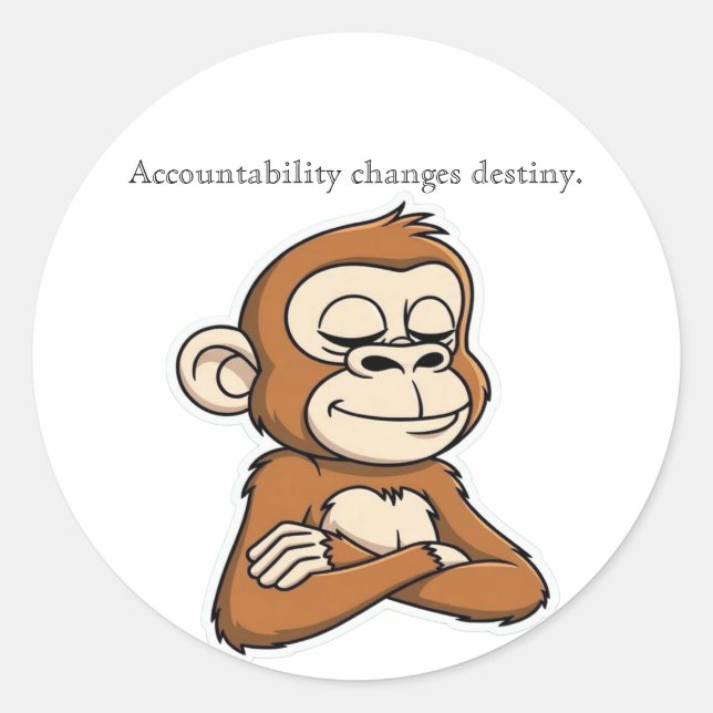 Adesivo Redondo Sticker (Frente)