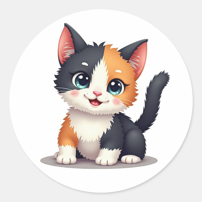 Adesivo Redondo Sticker (Frente)