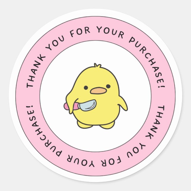 Adesivo Redondo Sticker  (Frente)