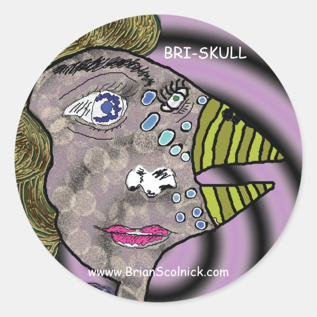 Adesivo Redondo Sticker (Frente)