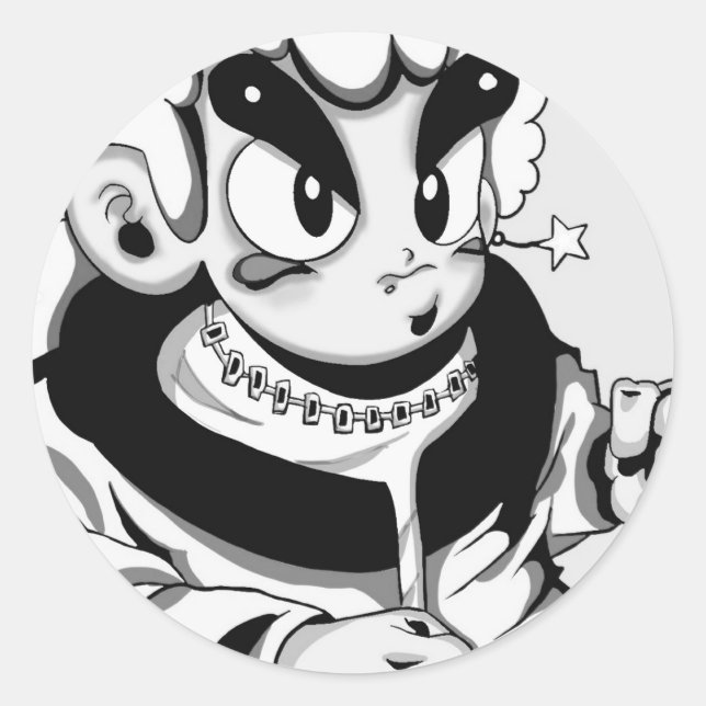 Adesivo Redondo Sticker (Frente)