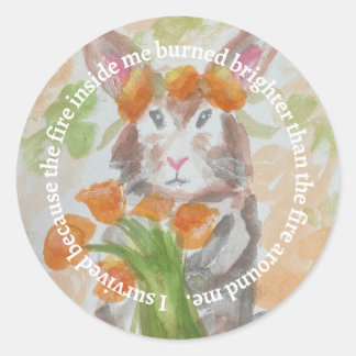 Adesivo Redondo Sticker Alivio de Fusão Selvagem da Califórnia