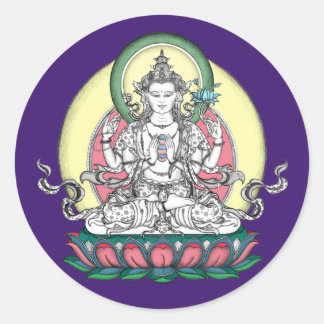 Adesivo Redondo STICKER Avalokiteshvara / Chenrezig