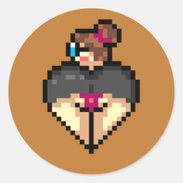 Adesivo Redondo Sticker Bibliotecário Malvado