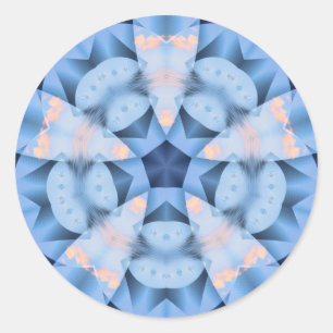 Adesivo Redondo Sticker Blues de inverno