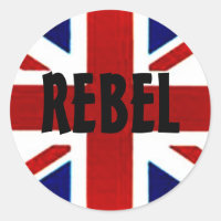 Sticker britânico/Union Jack REBEL