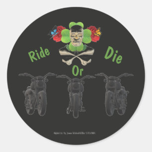 Adesivo Redondo Sticker by James Michael Miller