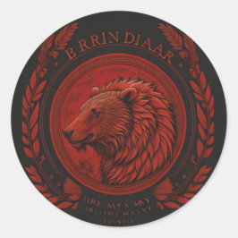 Adesivo Redondo Sticker by James Michael Miller