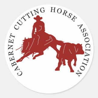 Adesivo Redondo Sticker Cabernet CHA Blanc Rond Bordeaux