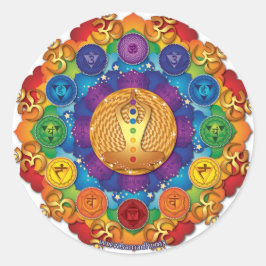 Adesivo Redondo Sticker chakras