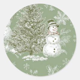 Adesivo Redondo Sticker Christmas