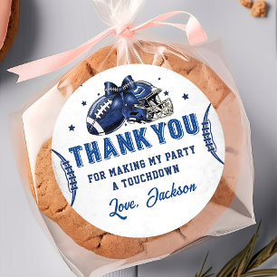 Adesivo Redondo Sticker de Aniversário de Futebol