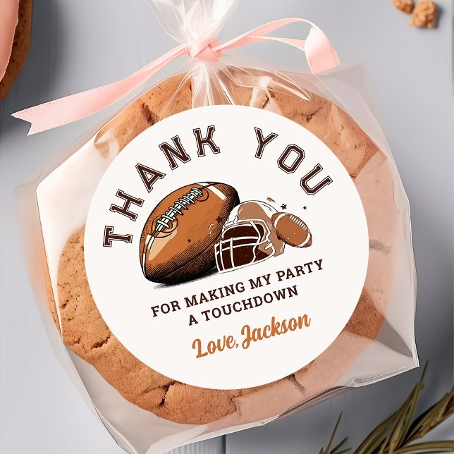 Adesivo Redondo Sticker de Aniversário de Futebol (Criador carregado)