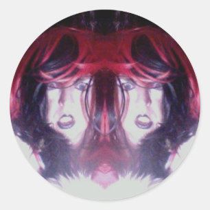 Adesivo Redondo Sticker de Drama Duplo